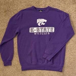 Colosseum Purple K-State Wildcats Crewneck Sweater